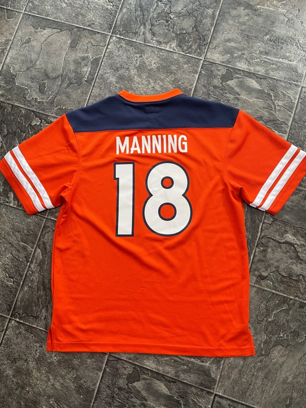NFL TEAM APPAREL Denver Broncos Manning #18 Football Collectible Fan Jersey